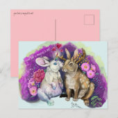 Unibunny Kisses Jackalope Magical Love Briefkaart (Voorkant / Achterkant)