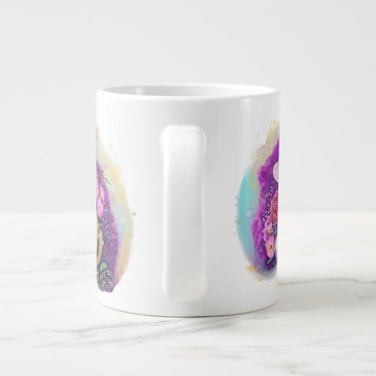 Unibunny Kisses Jackalope Magical Love Grote Koffiekop (Achterkant)