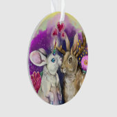 Unibunny Kisses Jackalope Magical Love Ornament (voorkant)