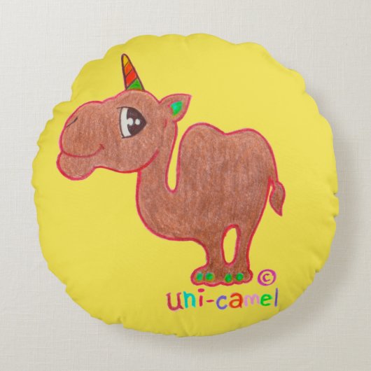 UniCamel Pillow Rond Kussen (Voorkant)