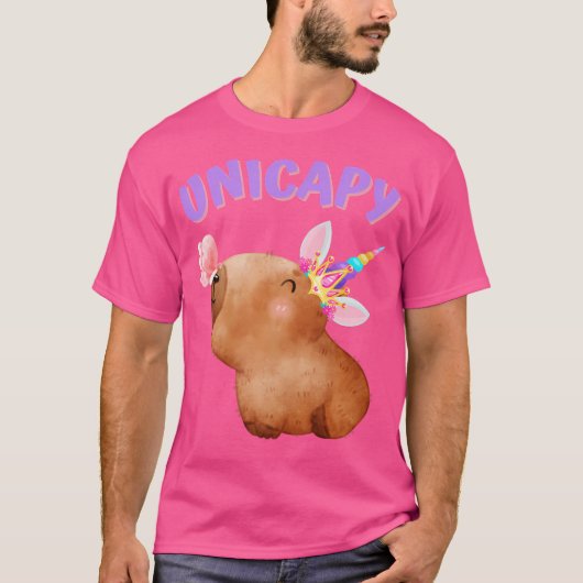 Unicapy Magical Unicorn Capybara T-shirt (Voorkant)