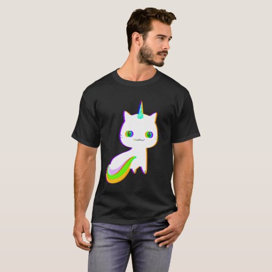 Unicat Caticorn Meowgical Unicorn Cat Mannen T-shirt (Voorkant volledig)