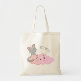 Unicat Cloud Meow-canvas tas