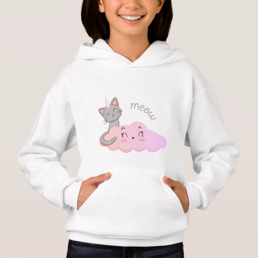 Unicat Cloud Meow Hoodie (Voorkant)