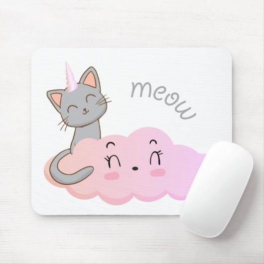 Unicat Cloud Meow Mouse Pad Muismat (Met muis)
