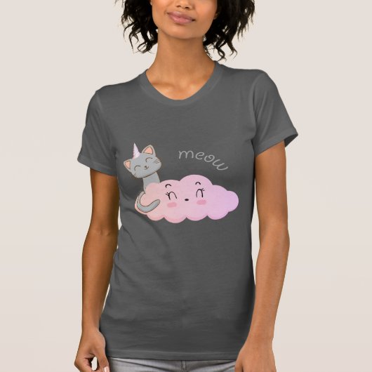 Unicat Cloud Meow T-shirt (Voorkant)