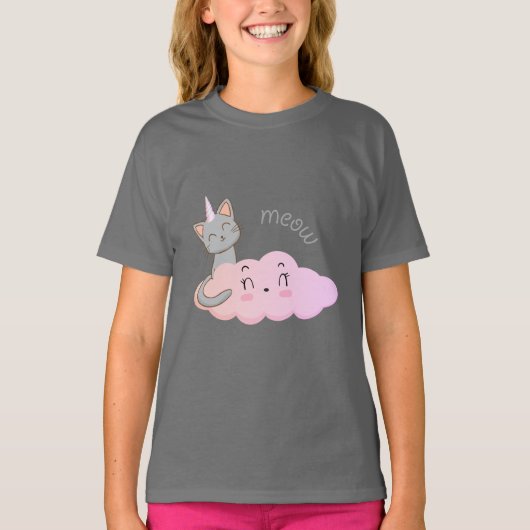 Unicat Cloud Meow T-shirt (Voorkant)