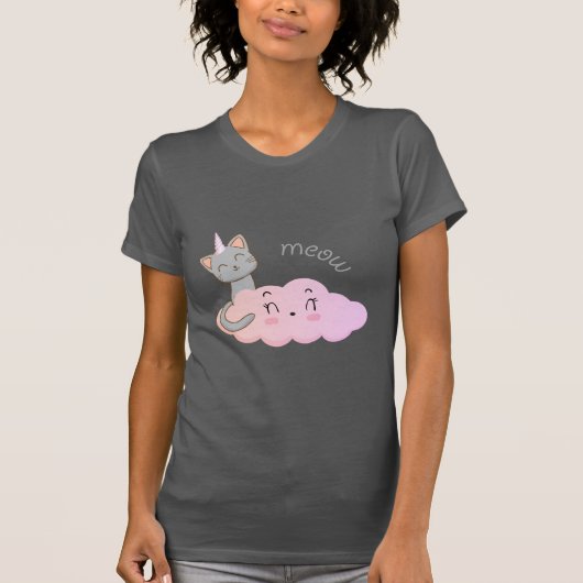 Unicat Cloud Meow T-shirt (Voorkant)