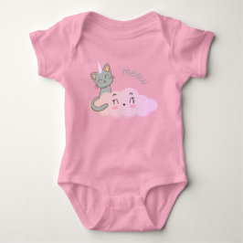 unicat wolk miauw baby body's romper