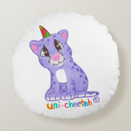 UniCheetah Pillow Rond Kussen
