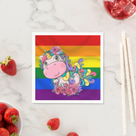 Unicon schattige vrolijke verjaardags servetten