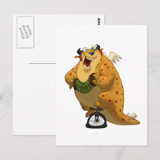 Unicordionistisch Briefkaart op de wing (Voorkant / Achterkant)