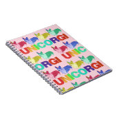 Unicorgi-laptop Notitieboek (Rechterzijde)