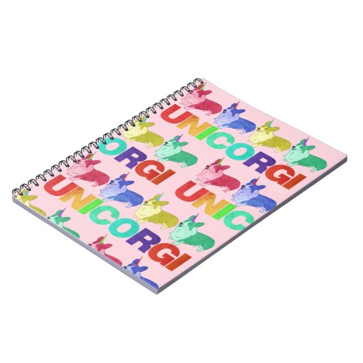 Unicorgi-laptop Notitieboek (Linkerzijde)