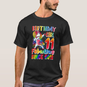 Unicorn 11 jaar oud Fabulous sinds 2012 11th Birt T-shirt