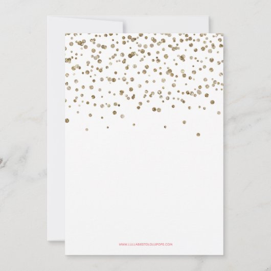 Unicorn 1e verjaardag Uitnodigingen (Achterkant)