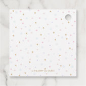 Unicorn 1e verjaardagsfeestje dank je cadeau bedankjes labels (Achterkant)