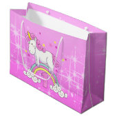Unicorn 1st Birthday Large Cadeautasje (Voorkant Gekanteld)
