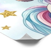 Unicorn 1st Birthday Milestone Poster (Hoek)