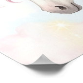 Unicorn 1st Birthday Milestone Poster (Hoek)