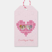 Unicorn 1st Birthday Pink Little Girl  Cadeaulabel (Achterkant)