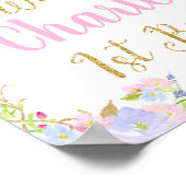 Unicorn 1st Birthday Rainbow Welcome Poster Sign (Hoek)