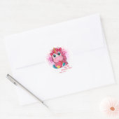Unicorn 1st Valentines Day Ronde Sticker (Envelop)