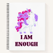 Unicorn 2 I AM Enough notitieboek (Voorkant)
