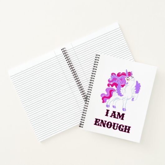 Unicorn 2 I AM Enough notitieboek (Binnen)