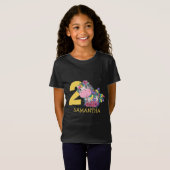 Unicorn 2e verjaardag T-Shirt (Voorkant volledig)