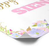 Unicorn 2ND Birthday Party Welcome Poster Sign (Hoek)