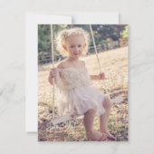 Unicorn 3rd Birthday Party Invitation Kaart (Achterkant)