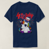 Unicorn 4 juli Pullover T-Shirt (Design voorkant)
