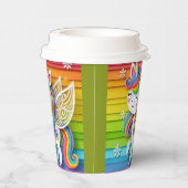 Unicorn 4 papieren bekers (Rechts)