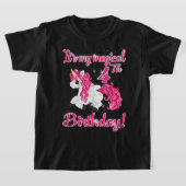 Unicorn 4e verjaardag Shirt meisje 4 jaar oud (Laagn)