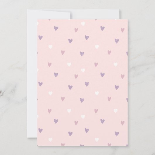 Unicorn 4th Birthday Invitation. Editable Rainbow Kaart (Achterkant)