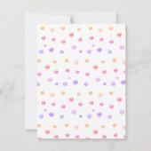 Unicorn 7th Birthday Party Invitation Kaart (Achterkant)