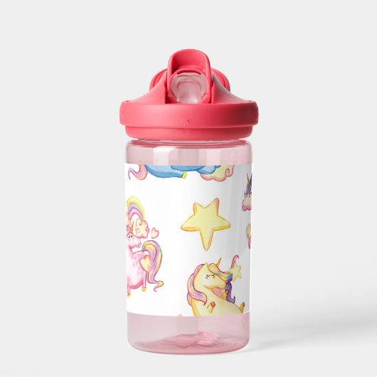 Unicorn Aangepaste kinder waterfles (Voorkant)
