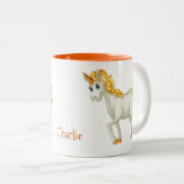 Unicorn aangepaste mokken (Voorkant rechts)