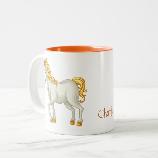 Unicorn aangepaste mokken (Voorkant links)