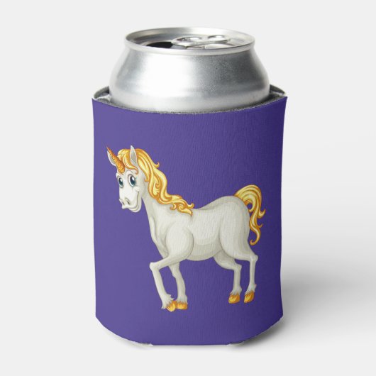 Unicorn aangepaste monogram koelbox blikjeskoeler (Blikje Voorkant)