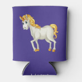 Unicorn aangepaste monogram koelbox blikjeskoeler (Voorkant)