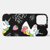 Unicorn, aardbei, ananas, ijsschets Case-Mate iPhone case (Achterkant (horizontaal))