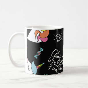 Unicorn, aardbei, ananas, ijsschets koffiemok