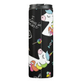 Unicorn, aardbei, ananas, ijsschets thermosbeker (Achterkant)