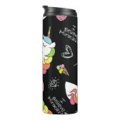 Unicorn, aardbei, ananas, ijsschets thermosbeker (Geroteerd rechts)