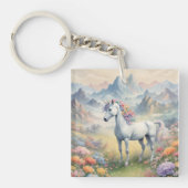 Unicorn Acrylische Sleutelhanger (voorkant)