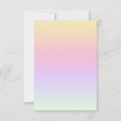 Unicorn African American Princess Baby shower in Kaart (Achterkant)