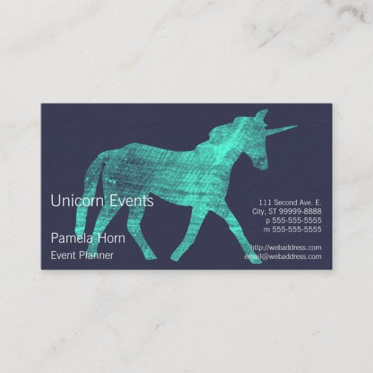 Unicorn Afsprakenkaartje (Voorkant)