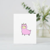 UNICORN ALPACA LLAMA shirten, accessoires, giften Briefkaart (Staand voorkant)
